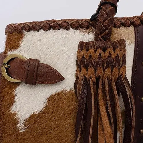 Customized Latest Leather Bag Gift for Her Unique Cow Hide Leather Bag Genuine Leather Shoulder Bag for Ladies
