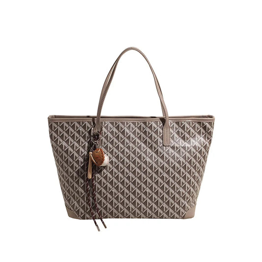 Wholesale Designer Luxury Large Canvas and Real Leather Tote Bags for Women Small Pocket Composite Bag Men Handbags Shopping
