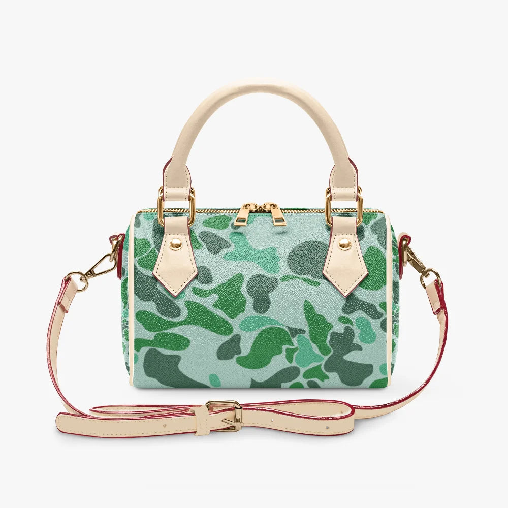 Women's Handbag Customized pink Camo Zipper Tote Bag PU Leather HandBag Cloud CamoPrinted Casual Travel Handle Crossbody Bag