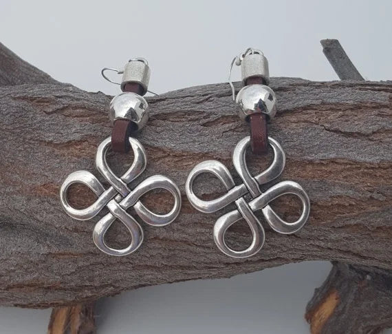 leather Earrings big leather Earrings Spiral Shell leather earrings Bohemia Earring