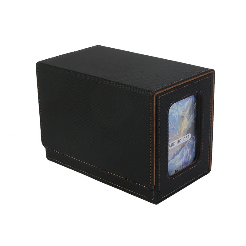 Torson Top Grade 160+ TCG CCG LCG for Windowed PU Leather Game Storage Deck Box Premium Card Storage Case for Card Playing