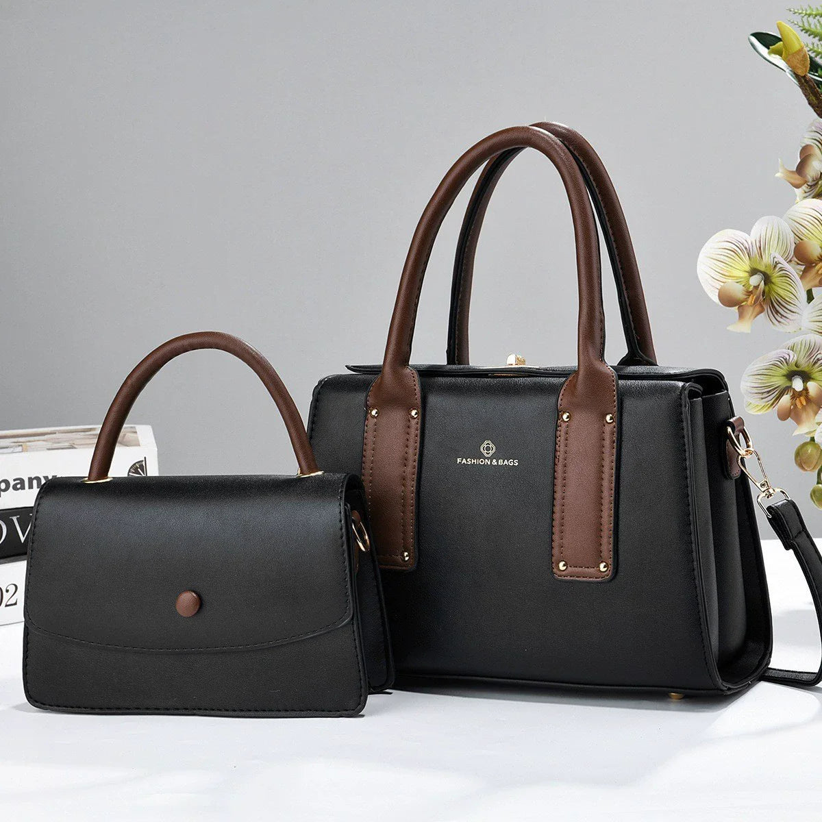 Wholesale 2pcs Handbags Set Handbags for Women Luxury Factory Sac Pour Femme Bolsas Femininas Bolsas Para Mujer PU Leather Bags