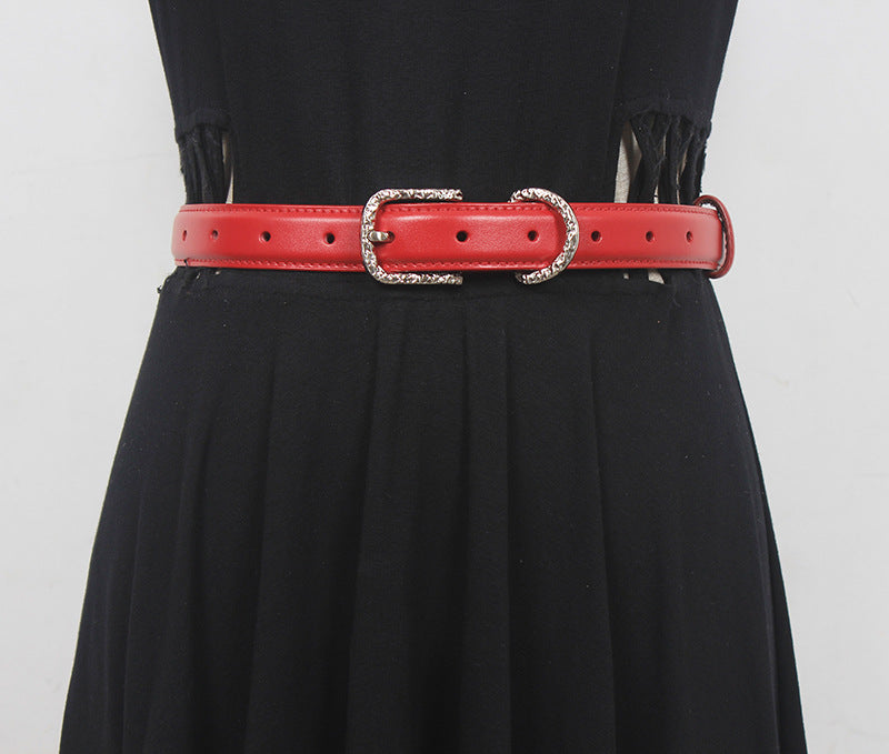 Niche homemade original classic first layer cowhide women's belt belt casual pin buckle versatile New