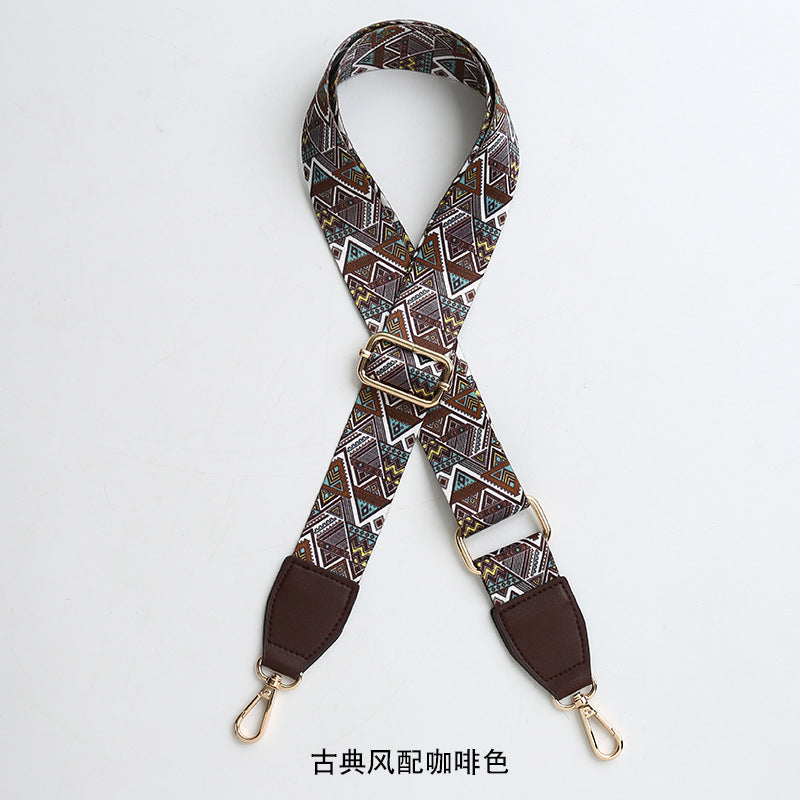 Women's Bag Strap One-Shoulder Crossbody Ladded All-Match Polyester Cotton Belt Bag Modification Accessories Wide Belt Adjustable Replacement