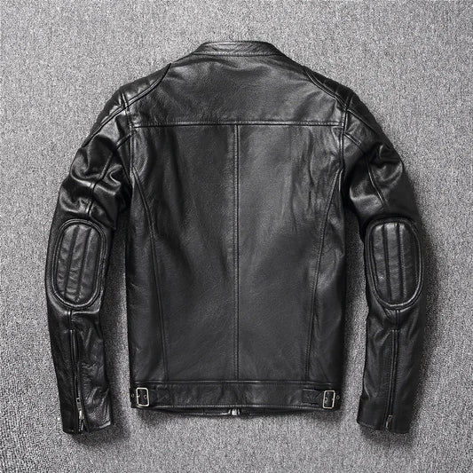 2025 New Leather Jacket Men's pu Jacket for Men Biker Motorcycle pu Jacket Motorcycle Clothing Vintage Leather Coat Top