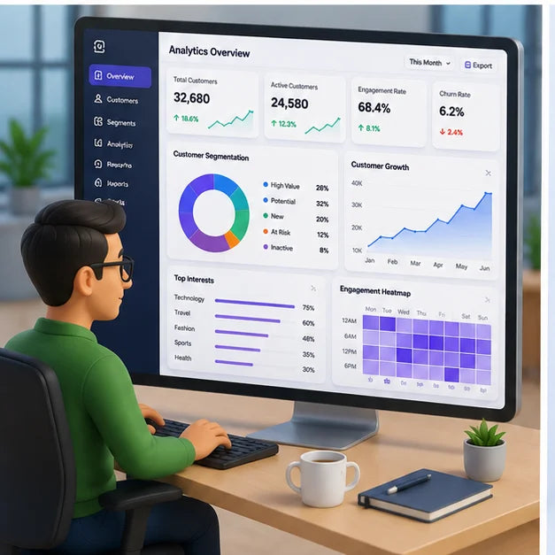 AI Powered Customer Intelligence Solution Behavioral Analytics Segmentation Mobile Web