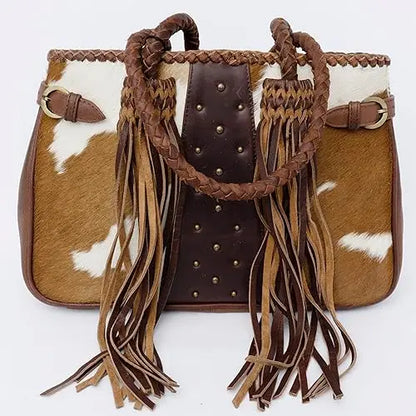 Customized Latest Leather Bag Gift for Her Unique Cow Hide Leather Bag Genuine Leather Shoulder Bag for Ladies