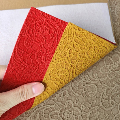1.2mm High Quality Faux Leather Embossed Artificial Leather Embossed Imitation Leather Cotton Back Material