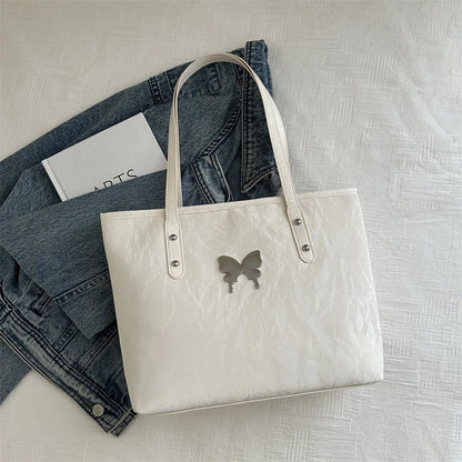 Large Capacity Tote Bag Women PU Leather Shoulder Handbag Ladies Casual Hand Bag Versatile Shopping Wholesale Custom Logo