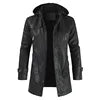 M-4XL New Men's Mid-length Leather Jacket Korean Version Youth Large Size PU Leather Windbreaker Men's Jacket