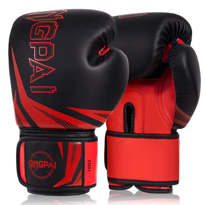 Professional Muay Thai MMA Sanda Training Gloves Daily Outdoor Waterproof PU Leather 6-16oz for Closure Non-Slip