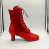 Robyn Hurder Customized Women's High Quality Dance Boots 2.8 Inch Thick  Heel Soft Leather Sole New Design Style All Stock Sizes