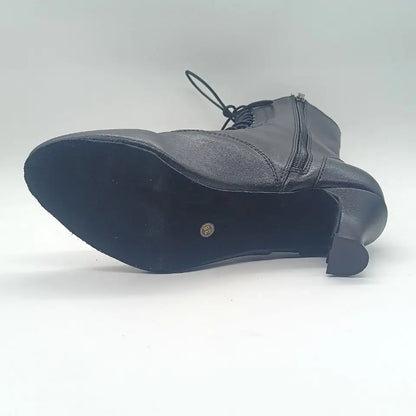 Robyn Hurder Customized Women's High Quality Dance Boots 2.8 Inch Thick  Heel Soft Leather Sole New Design Style All Stock Sizes