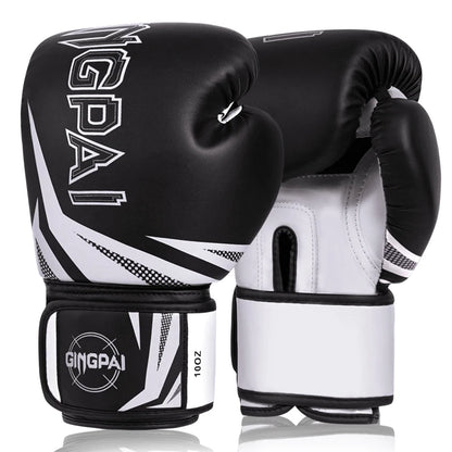 Professional Muay Thai MMA Sanda Training Gloves Daily Outdoor Waterproof PU Leather 6-16oz for Closure Non-Slip
