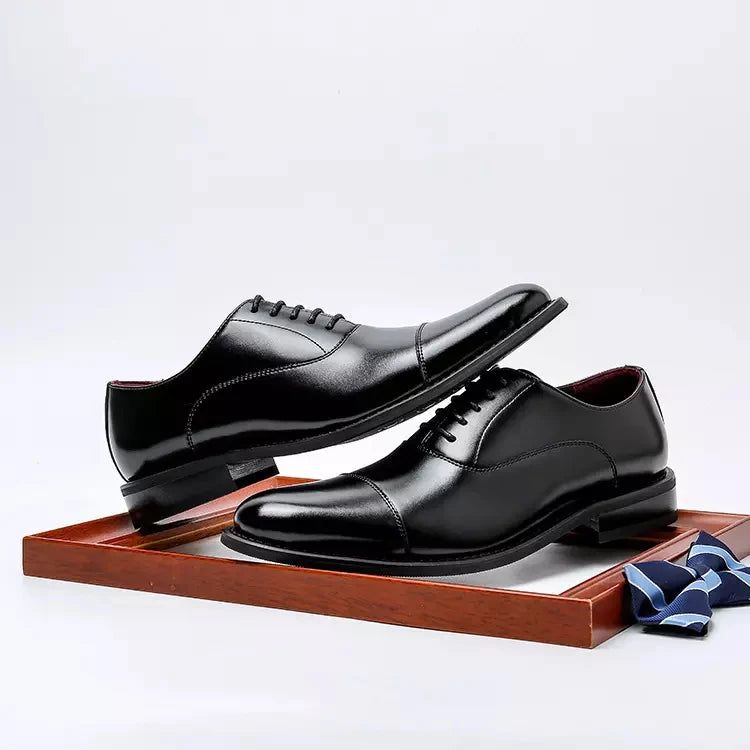 Italian Formal Oxfords Zapato De Vestir Office Shoes Genuine Leather Casual Business Men's Leather Dress Shoes