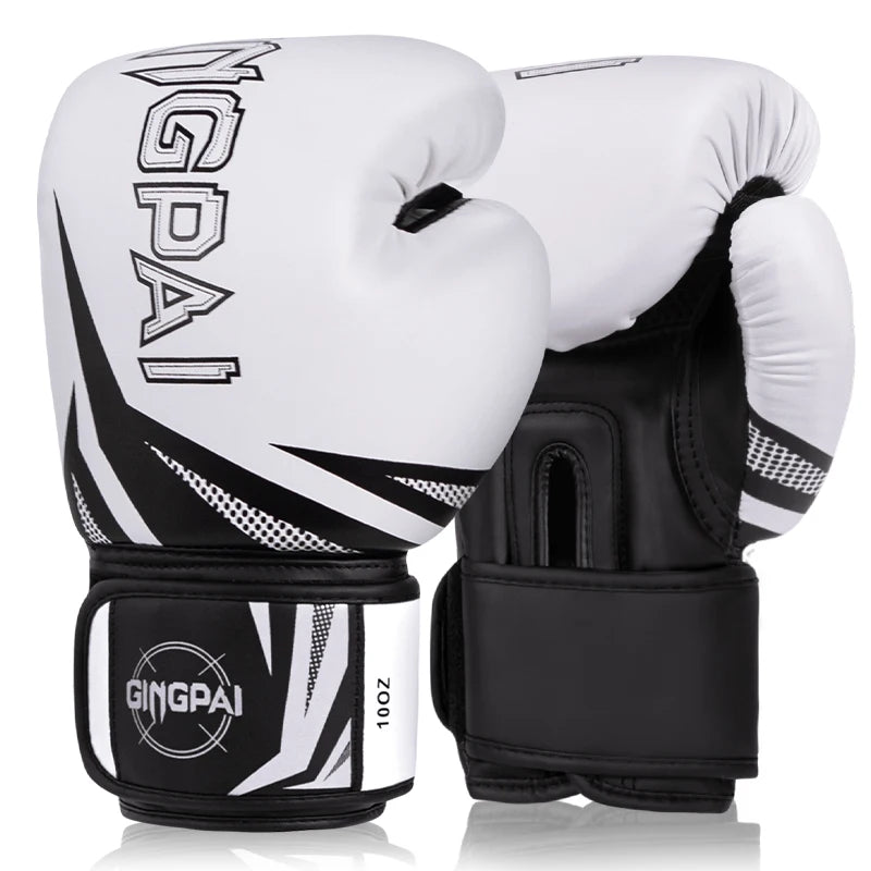 Professional Muay Thai MMA Sanda Training Gloves Daily Outdoor Waterproof PU Leather 6-16oz for Closure Non-Slip