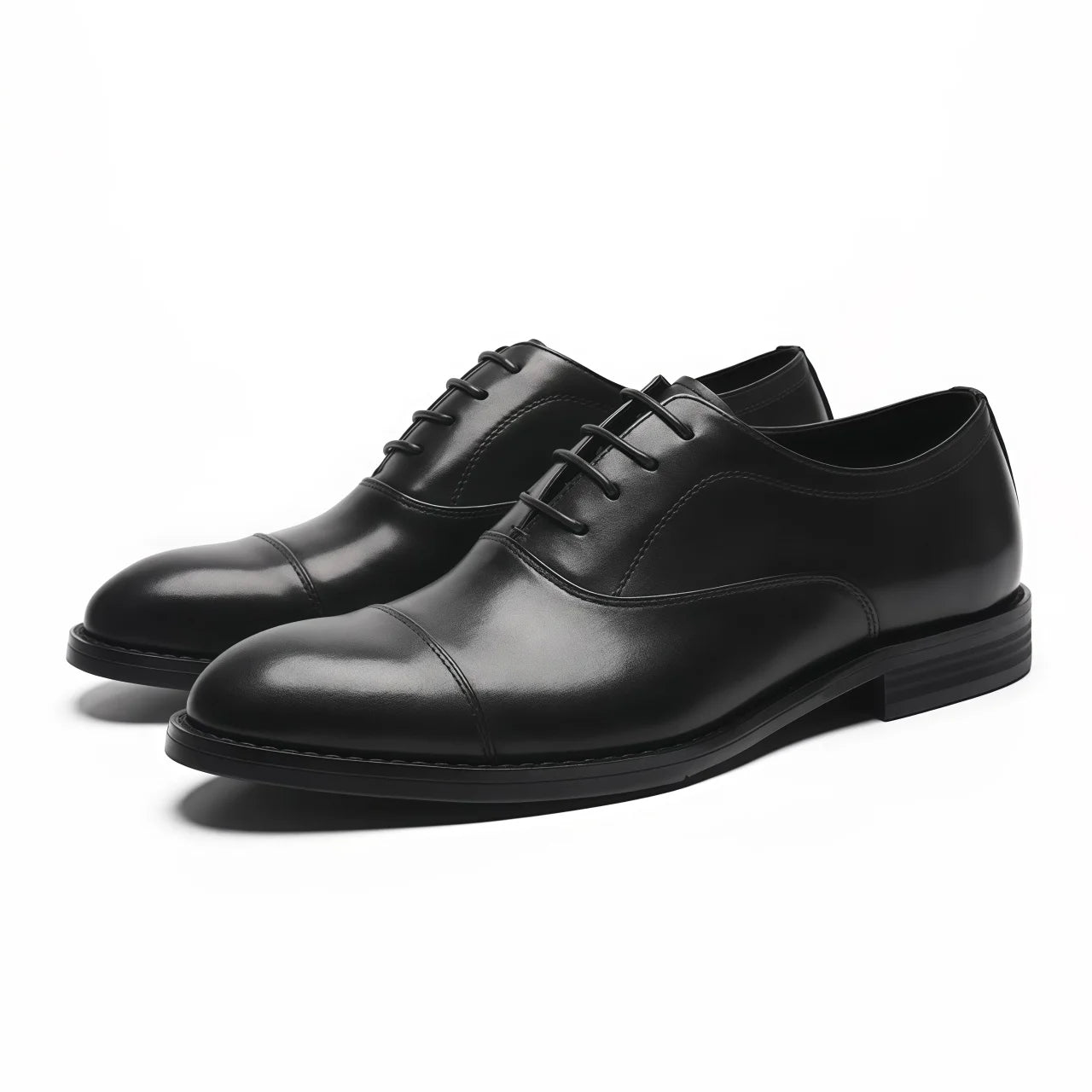 Designer Three-joint Retro Genuine Leather Lace-up Korean-style Breathable Non-slip Spring Business Oxford Shoes Rabbit Fur