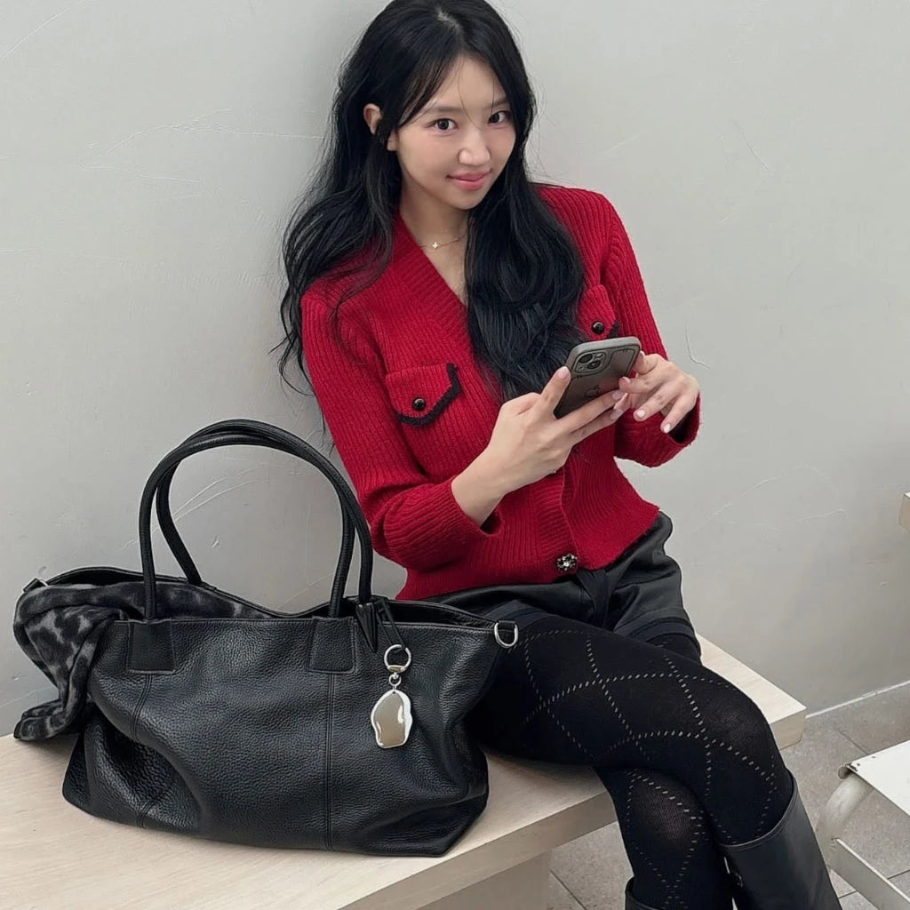 OEM Women's Genuine Leather Casual Tote Famous Brands Luxury Handbags Waterproof Zipper Closure up 1L Capacity Wholesale Design