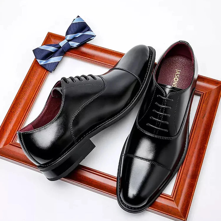 Italian Formal Oxfords Zapato De Vestir Office Shoes Genuine Leather Casual Business Men's Leather Dress Shoes