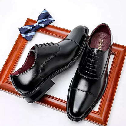 Italian Formal Oxfords Zapato De Vestir Office Shoes Genuine Leather Casual Business Men's Leather Dress Shoes