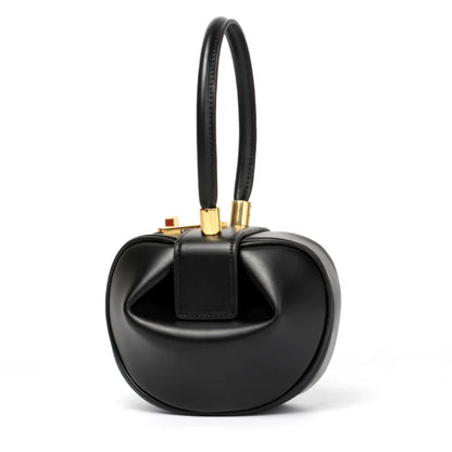 Luxury Ostrich Pattern Genuine Leather Handbag Women Large Capacity Dumpling Bag Designer Soft Cowhide Tote Sac a Main