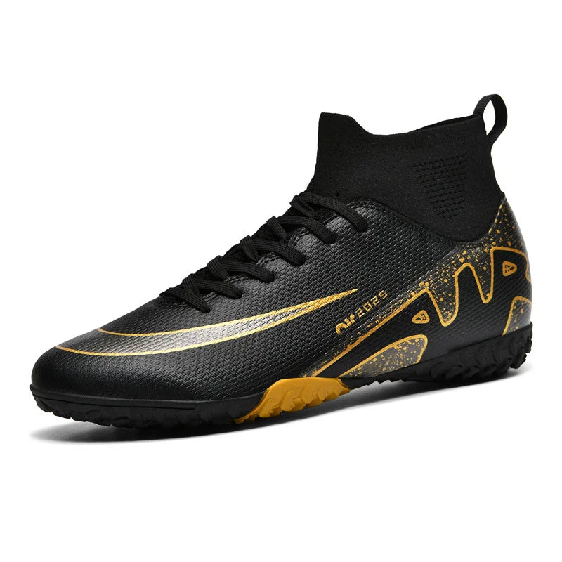 High Quality Football Socks Soccer Children's Unisex Anti-Slip Football Shoes with Synthetic Leather Upper for Grass Training