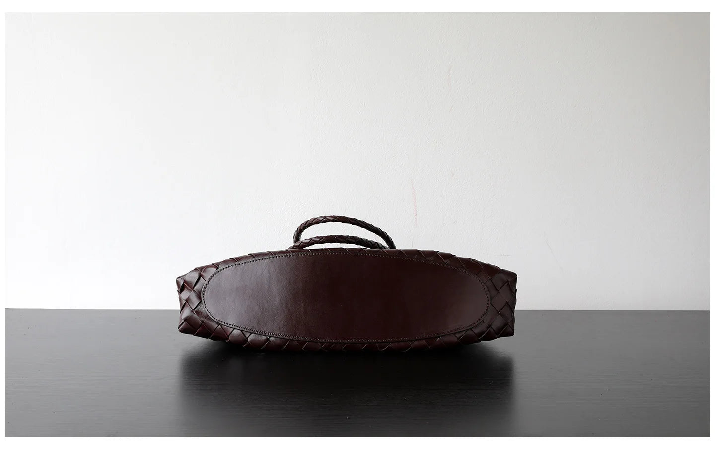 Luxury Tanned Cowhide Genuine Braided Leather Woven Shoulder Bags Large Capacity Soft Hand-woven  Women's Bags with Cotton Pouch