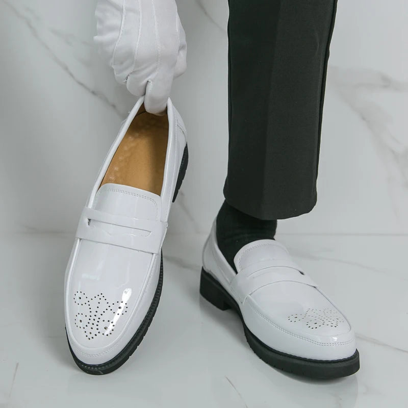 2024 Formal Chef Shoes Kitchen Men Breathable Loafers Shoes New Design Big Size Men's Casual Dress Shoes Leather Pairs for Men