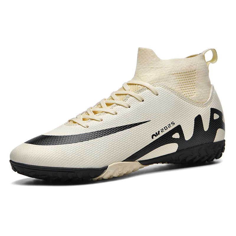 High Quality Football Socks Soccer Children's Unisex Anti-Slip Football Shoes with Synthetic Leather Upper for Grass Training