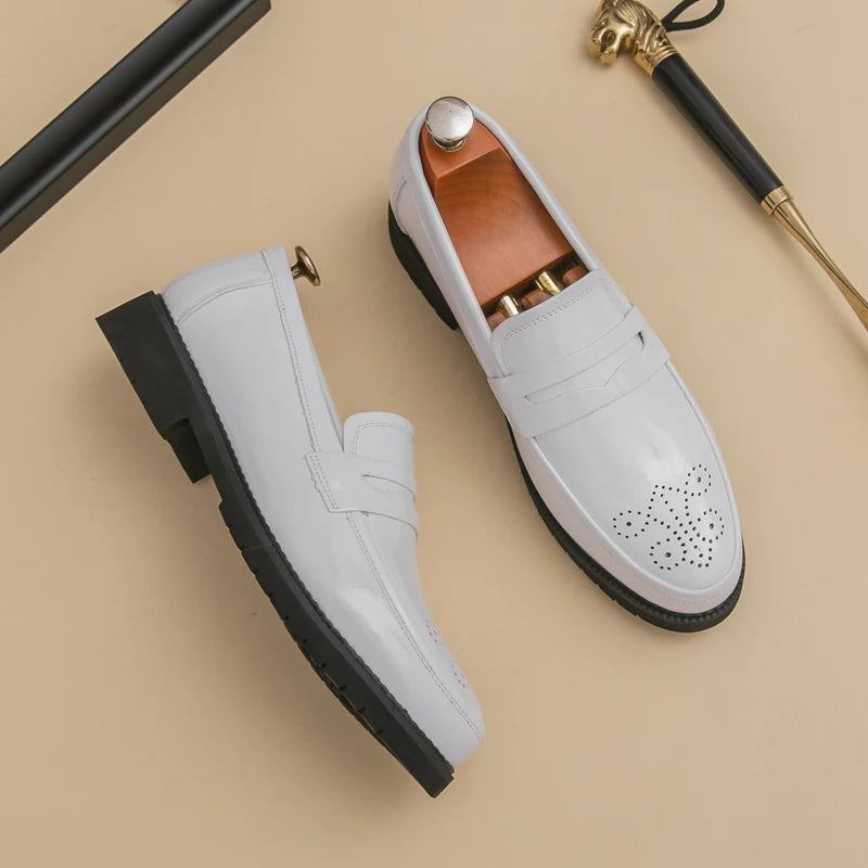 2024 Formal Chef Shoes Kitchen Men Breathable Loafers Shoes New Design Big Size Men's Casual Dress Shoes Leather Pairs for Men