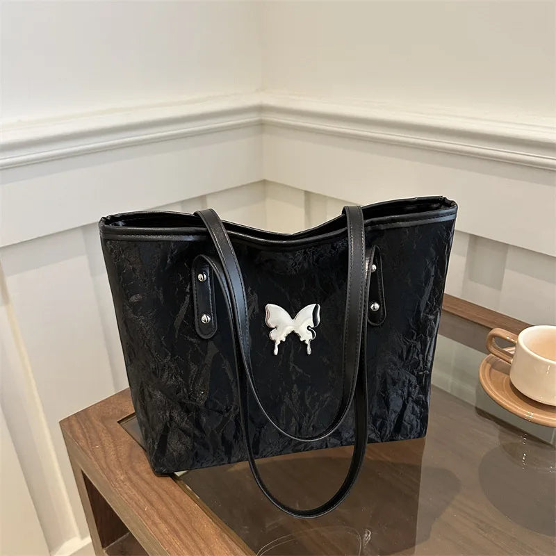 Large Capacity Tote Bag Women PU Leather Shoulder Handbag Ladies Casual Hand Bag Versatile Shopping Wholesale Custom Logo