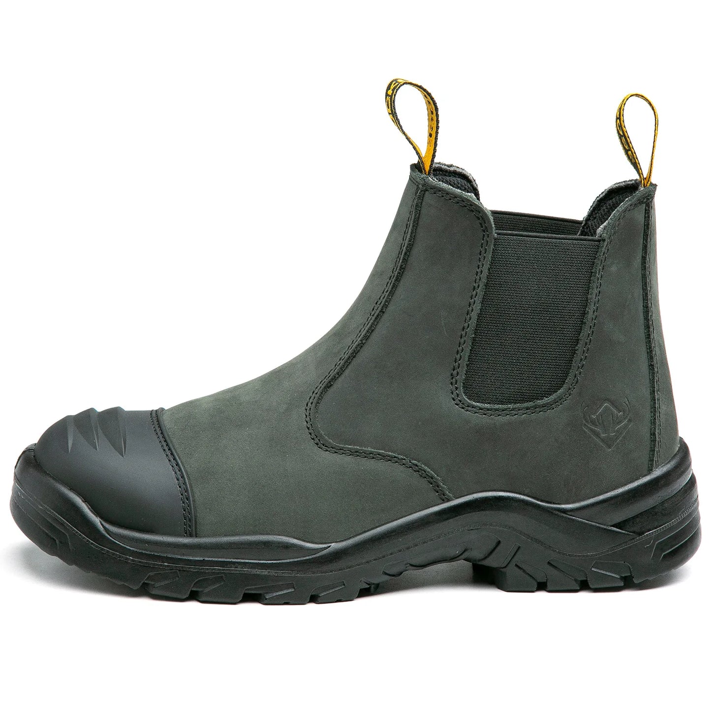 Slip on Steel Toe Fashion Water Resistant Breathable Leather Anti-smashing Anti-puncture Safety Shoes for Men Mining