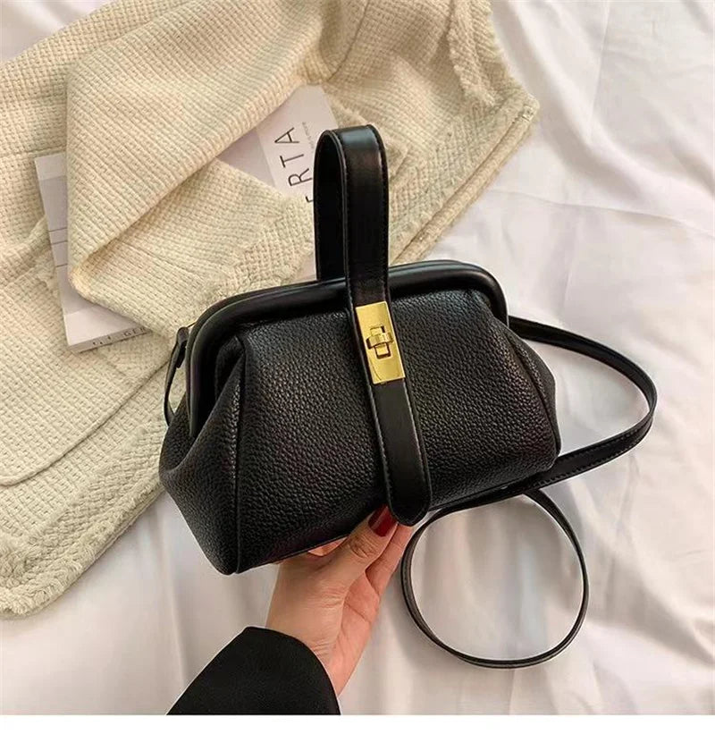 2026 New HK Fashion Simple Women's New Crossbody Mini Shoulder Bag PU Leather Handbag Mobile Phone Coin Purse Bag Small Square