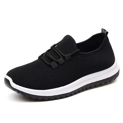 Spring Breathable Lace-Up Anti-Slip Soft-Sole Running Sports Shoes for Men with Synthetic Leather Upper