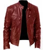 Custom Logo Wholesale Autumn Winter Mens Warm Windbreaker Faux PU Leather Coat Plus Size 4xl 5xl Motorcycle Jackets