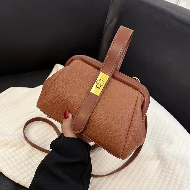 2026 New HK Fashion Simple Women's New Crossbody Mini Shoulder Bag PU Leather Handbag Mobile Phone Coin Purse Bag Small Square