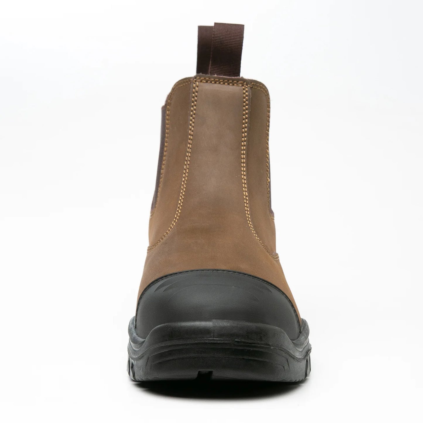 Slip on Steel Toe Fashion Water Resistant Breathable Leather Anti-smashing Anti-puncture Safety Shoes for Men Mining