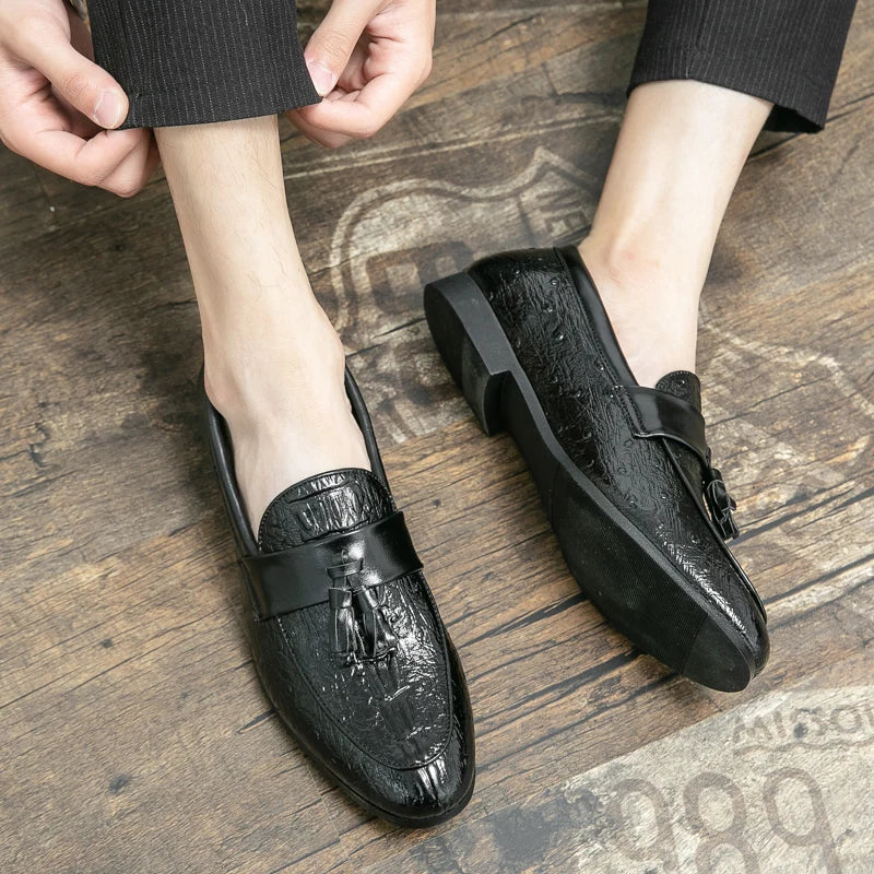 High Quality Fashionable Italian Business Shoes for Men GENUINE LEATHER Oxfords Dress Men Dress Shoes