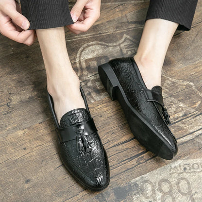 High Quality Fashionable Italian Business Shoes for Men GENUINE LEATHER Oxfords Dress Men Dress Shoes