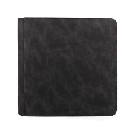 384 Pockets Leather RTS PU Leather Trading Toploader Binder Album, 12 Pockets Premium Top Loader Card Binder