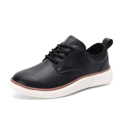 Large Size Artificial Leather Men's Shoes Business Casual Lace-up Oxford Wedding Shoes Lightweight Cushioning Dress Shoes All
