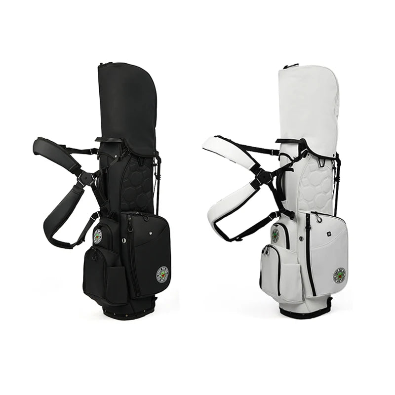 14 Divider Pu Leather Waterproof Golf Stand Bag Custom Light Weight Stand Golf Bags