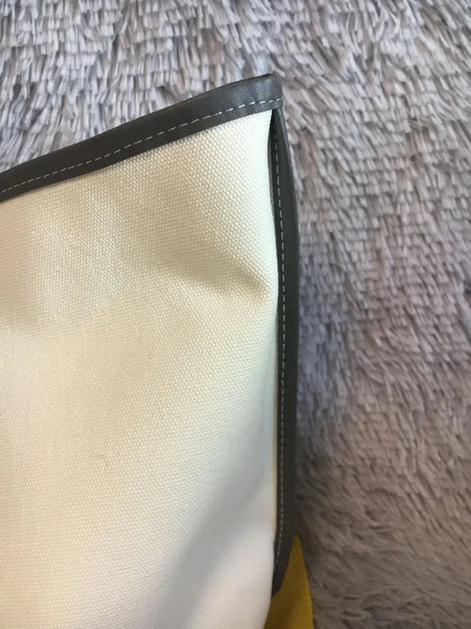 Wholesale Designer Luxury Large Canvas and Real Leather Tote Bags for Women Small Pocket Composite Bag Men Handbags Shopping