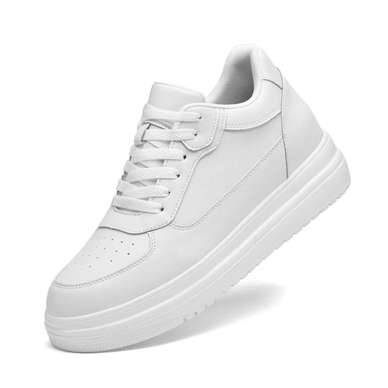 Genuine Leather Heighening Elevator Shoes Height Increase Shoe Men Insole 6 8CM Men Sneakers Sport Zapatos Para Hombre