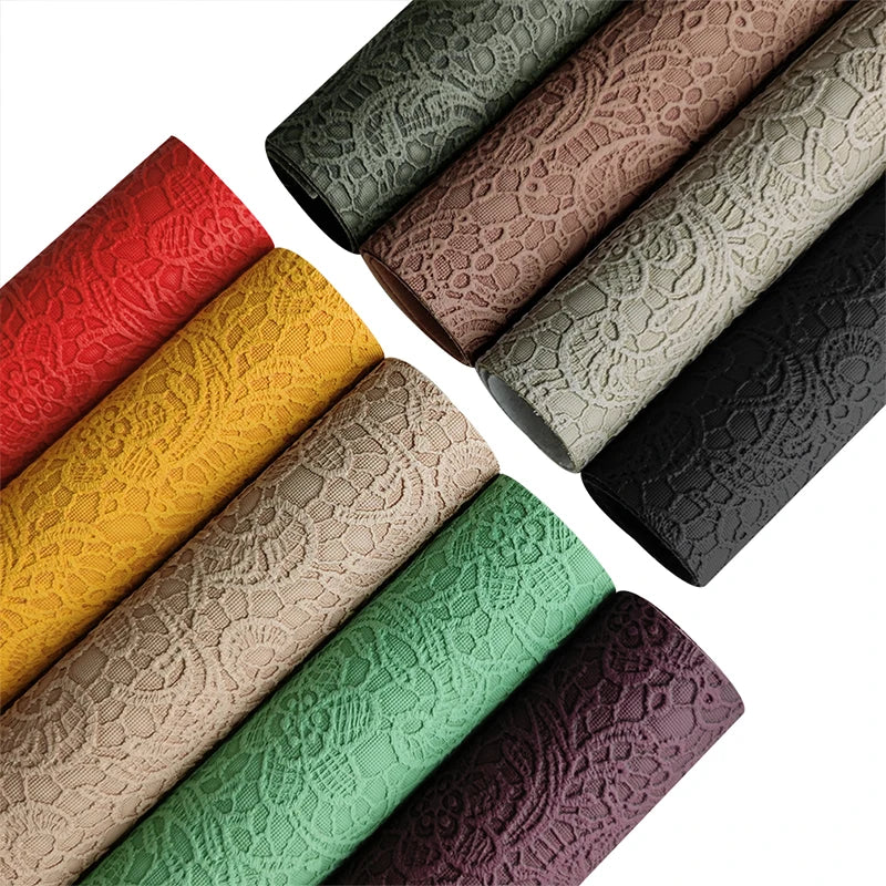 1.2mm High Quality Faux Leather Embossed Artificial Leather Embossed Imitation Leather Cotton Back Material