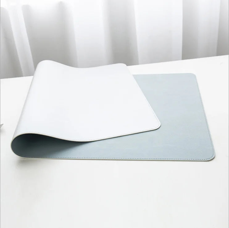 Anti-slip Mouse Pad Double-Sided Leather/Suede Gaming Mice Mat Desk 300*600mm Comfortable for Home Office Laptop PC MacBook