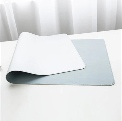 Anti-slip Mouse Pad Double-Sided Leather/Suede Gaming Mice Mat Desk 300*600mm Comfortable for Home Office Laptop PC MacBook