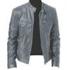 Custom Logo Wholesale Autumn Winter Mens Warm Windbreaker Faux PU Leather Coat Plus Size 4xl 5xl Motorcycle Jackets