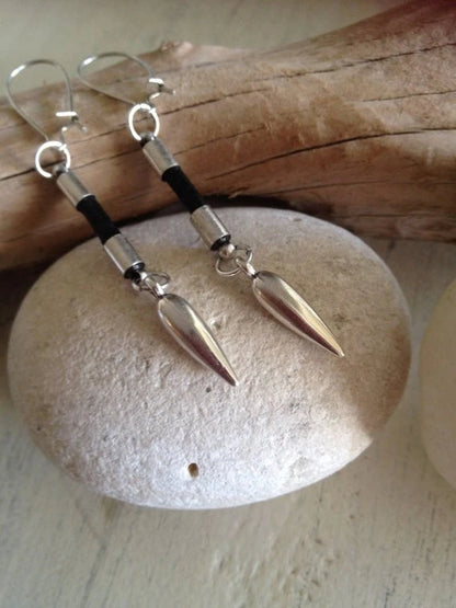 leather Earrings big leather Earrings Spiral Shell leather earrings Bohemia Earring