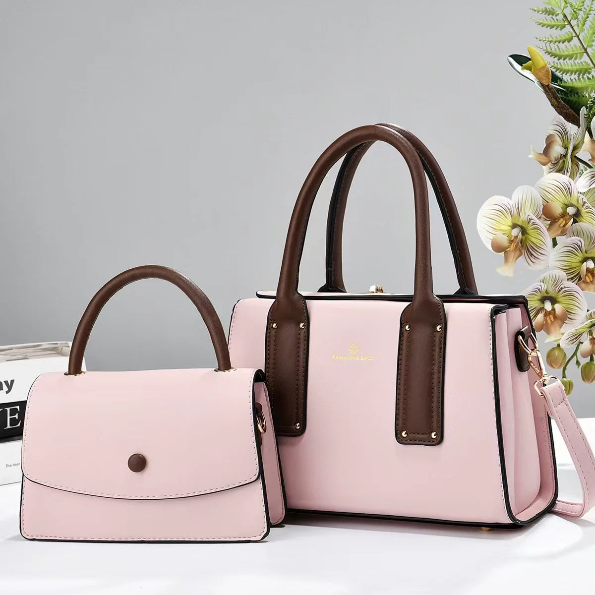 Wholesale 2pcs Handbags Set Handbags for Women Luxury Factory Sac Pour Femme Bolsas Femininas Bolsas Para Mujer PU Leather Bags